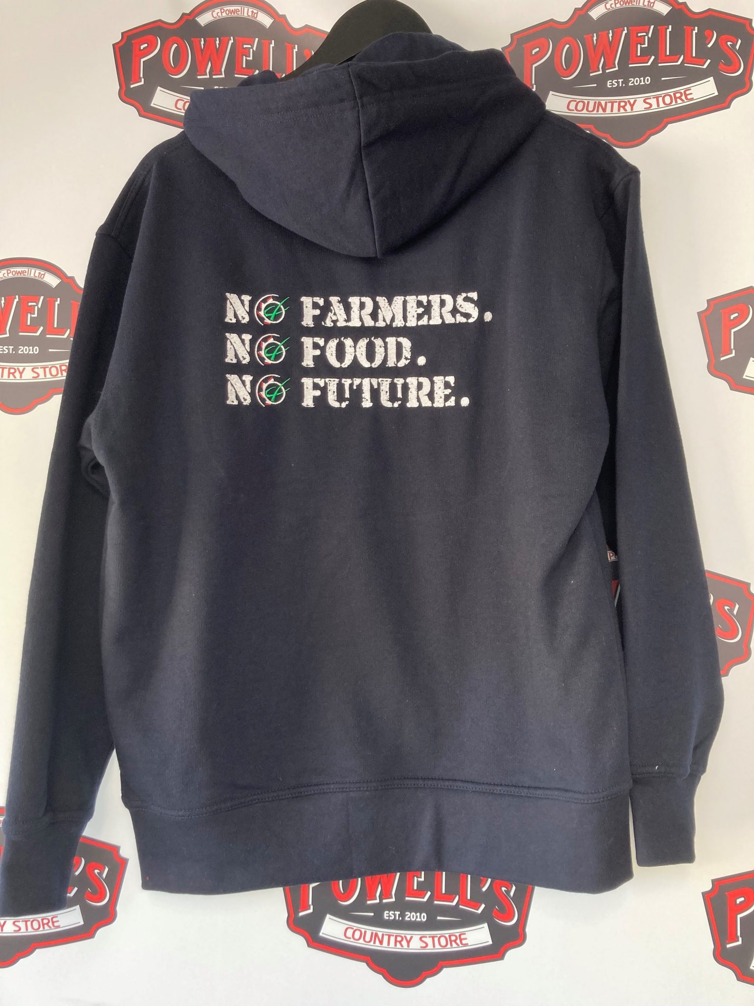 Grassmen Adults Hoodie ‘No Farmers. No Food. No Future.’ Navy – CC ...