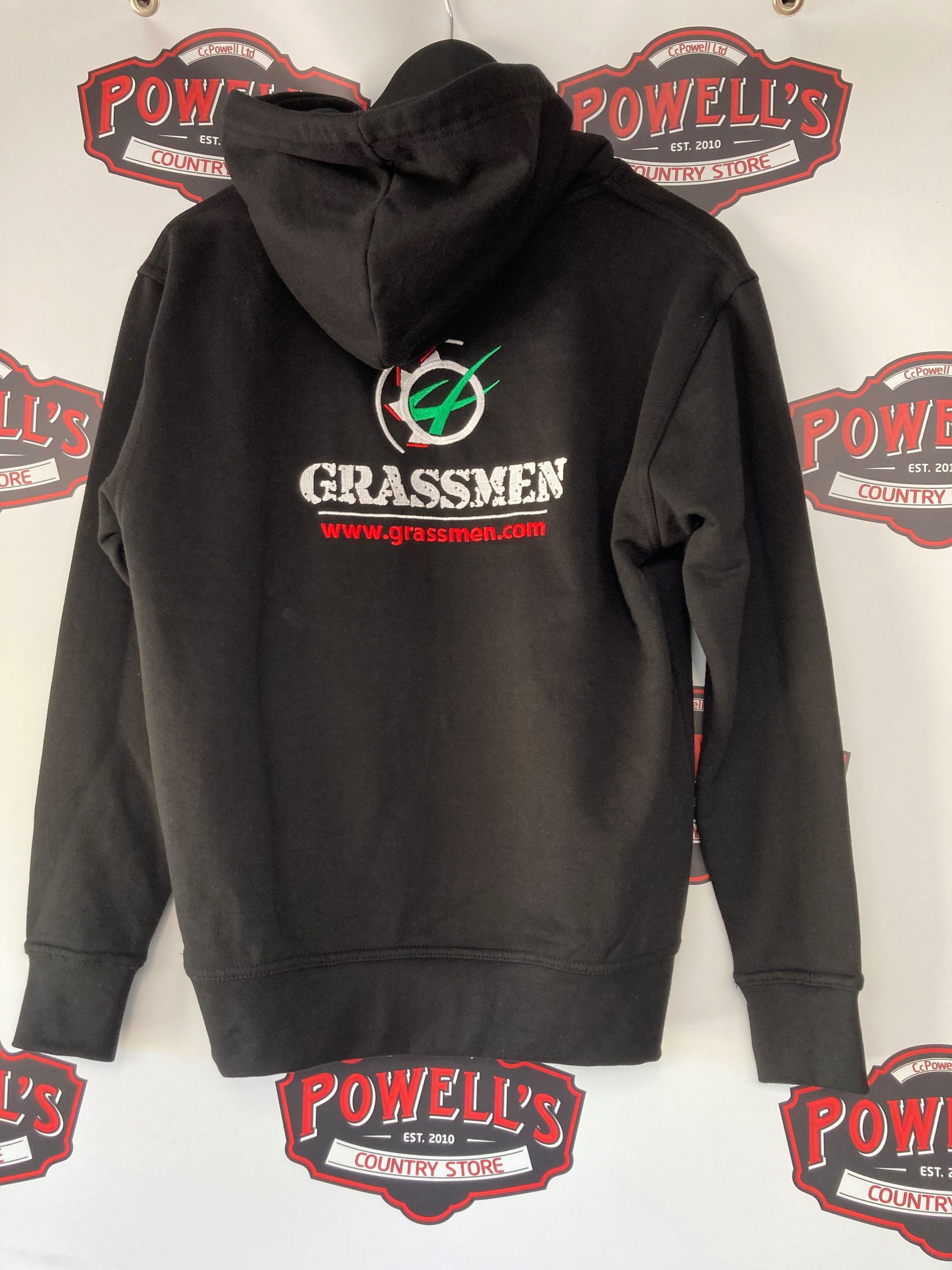 Grassmen Adults Hoodie Black – CC Powell Ltd